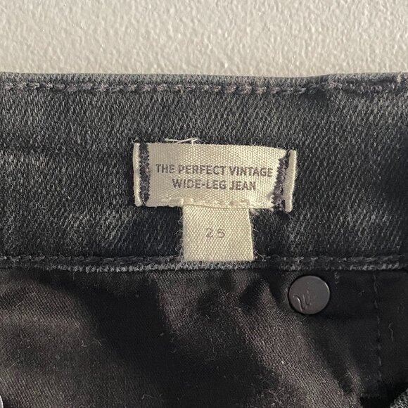 Madewell Perfect Vintage Wide-Leg Jean in Black Rinse Wash - Picture 5 of 7